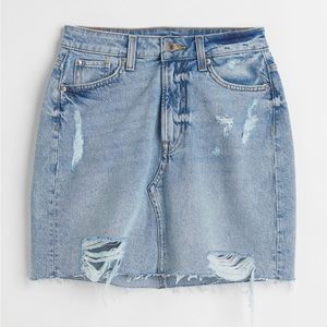 NWT H&M High Waist Denim Skirt